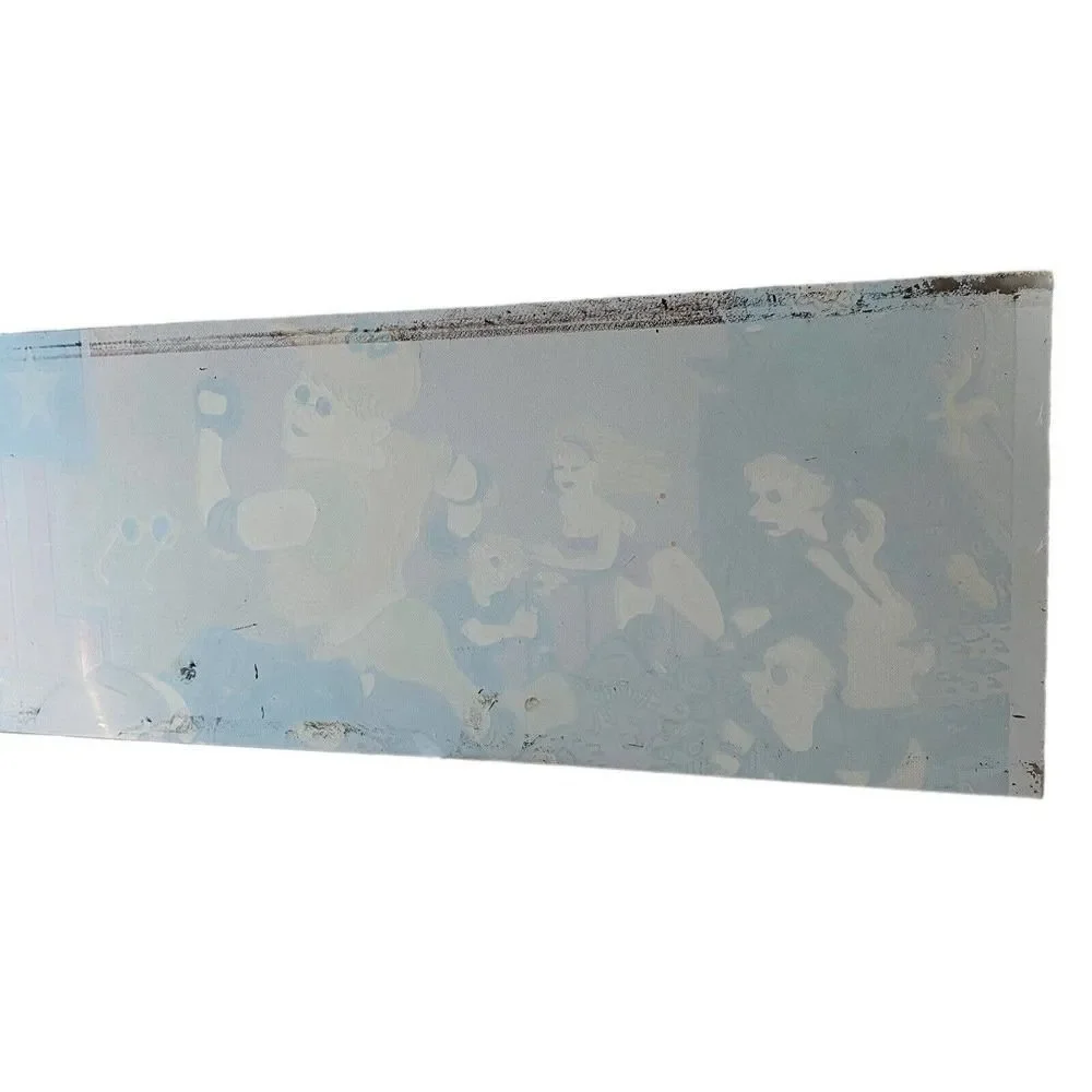 Vintage DJ BOY Arcade Game PlexiGlass Display Sign Front 1990 RARE Cabinet ART